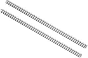 QUARKZMAN 2 st runda metallstavar i stål, 4 mm x 100 mm verktyg svarvstång höghastighetsstål (HSS) för svarv växlar borrar sv