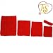 TtS 1.5"x6" 6"x6" 7"x9" 8"x10" 10"x12" Crochet Tube Top Infant Dress elastic Waistband Headband Tutu Supplies For Baby Girls 16 Colours (7"x9" Red)