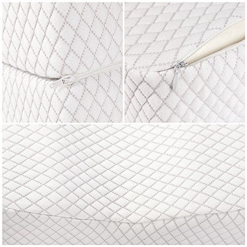 NURSAL-Coussin-Pour-Genoux-Soulage-la-Sciatique-le-Mal-de-Dos-Les-Douleurs-Aux-hanches-pour-Les-Femmes-Enceintes-les-Personnes-Dormant-sur-le-ct-Coussin-Orthopdique-en-Mousse--Mmoire-de-Forme-Taie-Lav