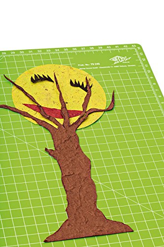 Wedo 78730 Bastelwerkzeug-Set (mit Druckknopffunktion Comfortline, inklusive 5 Präzisionsklingen, 1 Stechahle und 2 Prägestifte, mit Klingenbox) grün/weiß - 4