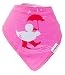 TRUBAMBI Bibs. Best Quality Bandana Baby Bibs. Perfect Baby Girl Gift set. Bib for teething babies and toddlers. 5 pcs set. Absorbent Bibs. 100% cotton front and soft fleece back. Stylish assorted designs. (Pink)