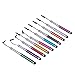 Yizhet 10x universal ausziehbar Rubber Stylus Stift Soft Touch Pen Eingabestift mit 3.5 mm Staubschutz in verschiedenen Farben für alle Smartphone Handy Tablet mit kapazitiven Touchscreen (Ausziehbar Version)