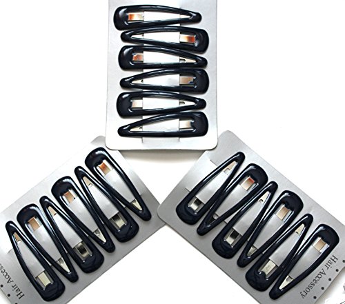 18 x Navy Blue Sleepy Clips/ Snap Clips/ Hair Clips - School Colours