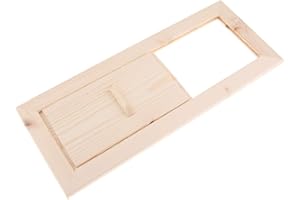 SM SUNNIMIX Hochwertig Lüftungsschieber Lüftungsklappe Saunabelüftung Entlüftungsblende für und Sauna, aus Holz