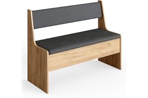 Vicco Banco de Comedor Roman, Arena/Antracita, 106 x 42 cm