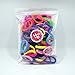 Seamless 8mm High Elastic Cotton stretch Hair Ties Bands Rope Ponytail Holders Headband Scrunchie Hair Accessories No Slipping Snagging Breaking or Stretching Ou (Mix Colors)