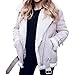 Produktbild Abstand Heligen Winter Frauen Faux Pelz Fleece Mantel Outwear Warmer Revers Biker Motor Aviator Jacke Kapuze Jacken Taschen Oversize Mäntel