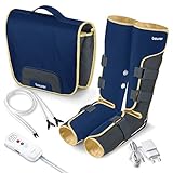 PRAKTISCHE ANWENDUNG: Die Beinmanschetten sind durch Klettverschlüsse größenverstellbar. Mit dem handlichen Steuergerät ist die Massage-Intensität stufenlos regulierbar. Für eine unkomplizierte Massage