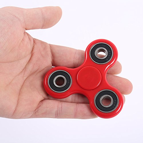 Fidget Fiddle Spinners ADHD EDC Red Tri Spinner Toys (Red) Fidget Fiddle Spinners ADHD EDC Red Tri Spinner Toys (Red)