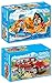Produktbild PLAYMOBIL® Family Fun 2er Set 9421 9425 Familien-PKW + Familie am Strand
