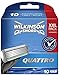 Wilkinson Sword Quattro Men's Razor Blades, 10-Count