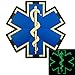 Produktbild Glow Dark EMS EMT Medic Sanitäter Paramedic Star of Life Morale Taktisch Tactical PVC 3D Fastener Aufnäher Patch