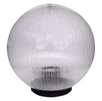 Weldecor Polycarbonate Gate, Pillar and Garden Light, 10-inch(Lined Transparent)