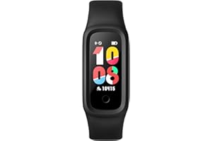BIGGERFIVE Fitness Tracker per bambini, Activity Tracker, Contapassi, Monitor della frequenza cardiaca e del sonno per ragazzi di età compresa tra 5 e 15 anni, Nero inchiostro.