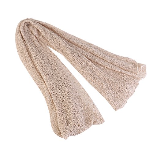 FENICAL Baby Wrap Photo Prop Neugeborenes Baby Fotografie Foto Requisiten Wrap Beige Stretch Neugeborenen Fotoshooting Wraps für die Babyfotografie (Beige) - 5