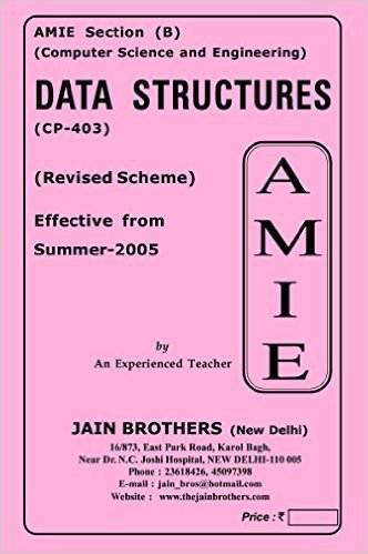 AMIE - Section (B) Data Structures (CP-403) Computer Science and Engineering Solved and Unsolved Paper