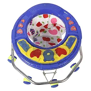 Fabroyal India Musical Baby Activity Walker for Kids with Music, Light and Adjustable Height - for Boys and Girls - Suitable Age 9 Months + (Blue)