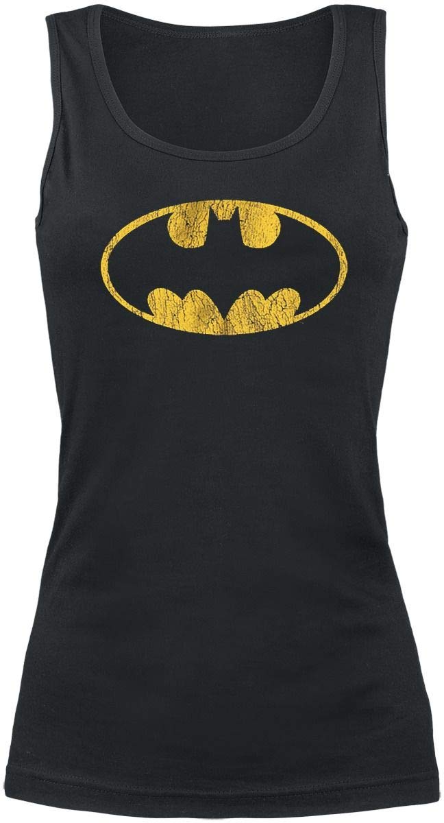 Batman-Vintage-Logo-Top-schwarz