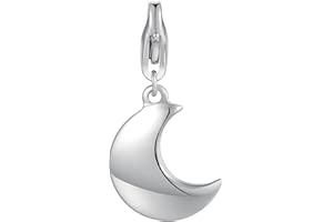S’AGAPÕ S'Agapõ Charm Donna in Acciaio con Simbolo Luna | Collezione Happy - SHA287