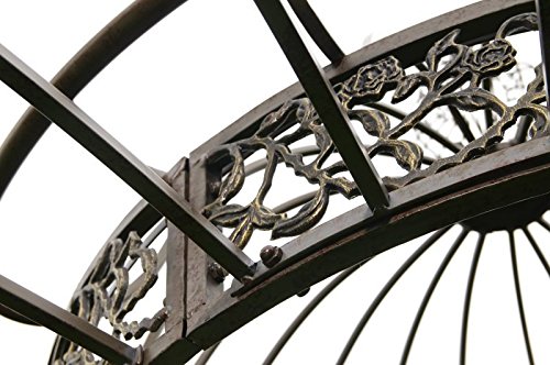 CLP runder LUXUS Pavillon ROMANTIK, aus stabilem Eisen Vierkantprofilen, Ø 5 Meter, Höhe 4,45 Meter bronze - 4