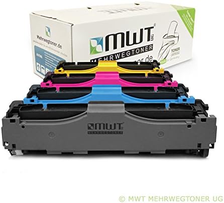4x Kraft Office Supplies Remanufactured toner cartridge for HP LaserJet Enterprise 700 Color M 775 f dn z MFP replaces CE340A-43A 651A