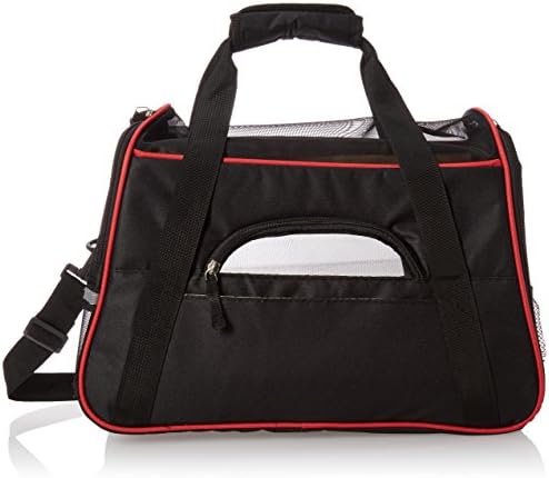 Pet Carrier , Airline Approved Travel Handbag Perfect for Cats and Small Dogs with Pet Mat (Black)