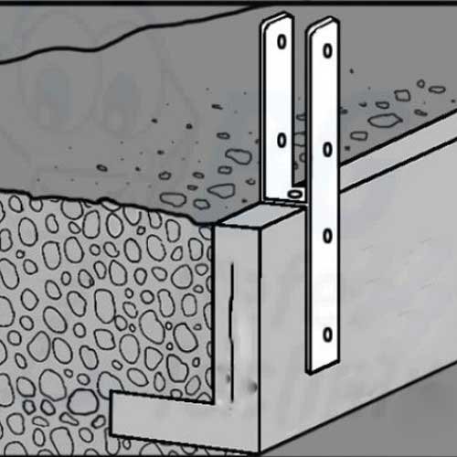 Pfostenträger für Winkelstützen, L-Randsteine - 2