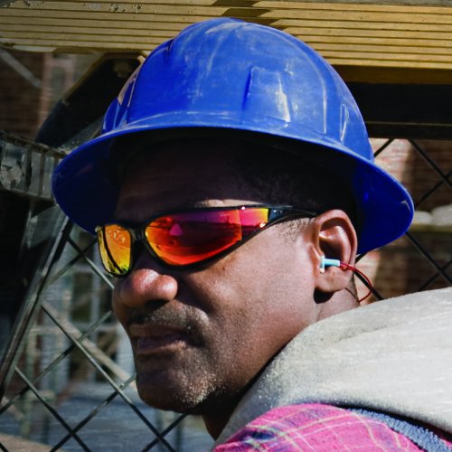 Pyramex Safety Exeter SB5155DT Antibeschlagbeschichtete Schutzbrille mit rot verspiegelten Sichtscheiben im sportlich attraktiven Design - 3