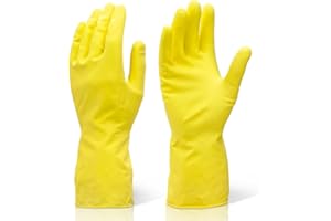 SPIRE CLICK 2000 1x Extra Large Yellow Industrial Cleaning & Washing Up Rubber Gloves