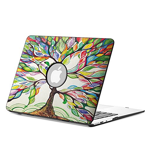 Fintie MacBook Air 13 H  lle Case - Ultrad  nne Hochwertige Kunstleder Coated Hard Shell Schutzh  lle Tasche f  r Apple MacBook Air 13 3   A1466   A13