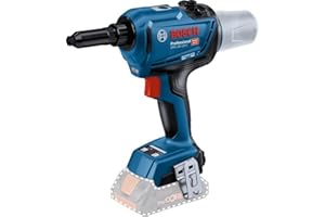 Bosch Professional 18V System riveteuse sans-fil GRG 18V-16 C (force de traction 16 000 N maxi, longueur de course 25 mm, sans batterie ni chargeur, dans boîte carton) Bleu