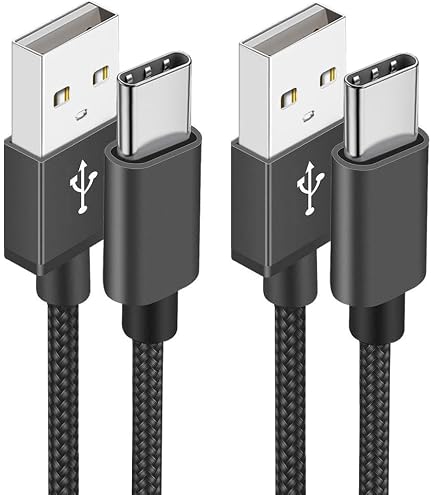 Energizer Cavo USB-A/USB-C Rinforzato 2m – Intrecciato Nero/argento, Resistente E Alla Moda