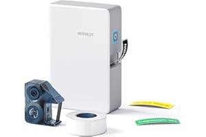 NIIMBOT B18 Portable Label Maker, connessione Bluetooth wireless, montaggio mobile, supporto stampa a colori, mini stampante adesiva per etichettare i file dell'ufficio, bianco