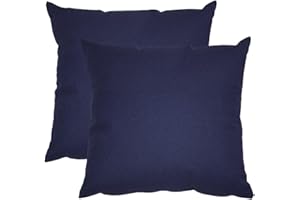 Generico Federe Cuscini Divano 50x50 | Copricuscini 50x50, Divano, Camera da letto, Soggiorno - 2 pezzi blu scuro