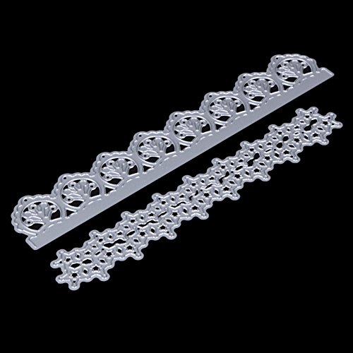 Amazingdeal365 Metall Form Schablonen Schneiden DIY Dekor Sammelalbum Karten Buchzeichen Lesezeichen als Geschenk für Freunde Geburtstag Kinder,Kindergarten Hobby Schule Handarbeit Unterricht usw. Ein tolles Geschenk! (2PCS) - 2