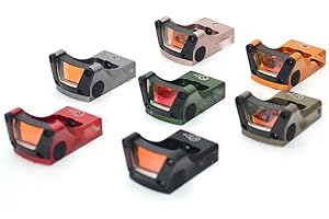 AWETHE M1 Red Green Dot Sight Mini RMR Regolabile Luminosità 3MOA Reflex Caccia Riflescope con Glock Mount per PT111 G2 G2c G2s G3 Top Open-emitter Rapid Fire Scope