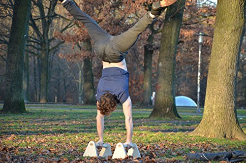 EDELKRAFT® Minibarren to go – Handstand, Push-ups, L-Sitz – Multifunktionale Parallettes aus nachhaltiger Waldwirtschaft - 7