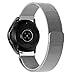 Price comparison product image Antube Compatible for Samsung Galaxy Watch 46MM SM-R810, Gear S3 Classic/Frontier Smartwatch Replacement Watch Band Women Men 22mm Milanese Loop Mesh Stainless Steel Bracelet Strap (Milanese Silver)