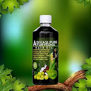 Adivasi Pure Ayurvedic Herbal Hair Oil For Hair Fall Control and Hair Growth with Natural Herbs (250ml)