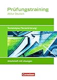 Image de Prüfungstraining Abitur - Deutsch: Textanalyse/Texterörterung: Prüfungstraining mit eingelegten L
