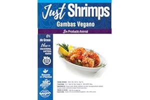 NESHA MARKET JUST VEGAN - GAMBAS VEGANO 250g| 100% VEGETALES | Vegan | Sin carne | Plant Based