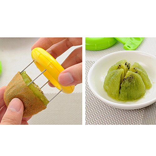 Packung mit 2, Kiwischäler Splitter Kiwifruit Fruchtschalen Separator Peeler Obstmesser Werkzeuge - 7