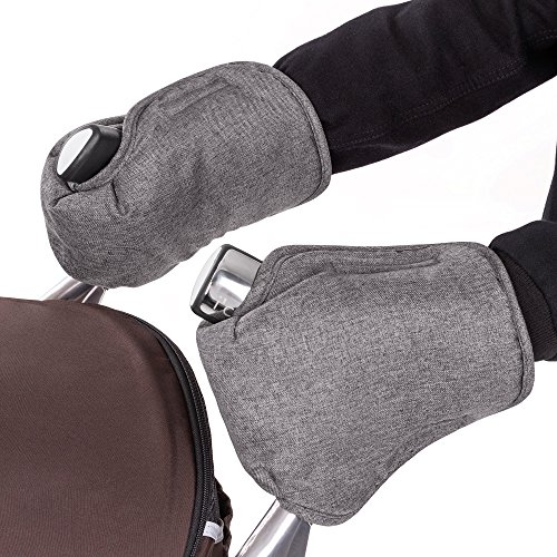 Guantes/calentador de manos con térmica de oso polar de - para carrito o Buggy, melange de agua y viento, transpirable - Grey
