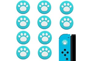 LJFEA Silikon Joystick Kappen mit Cat Claw Kompatibel mit Nintendo Switch, Switch Lite, Joy-Con 10PCS Abdeckung Der Joystick-Griffkappen Ersatz Daumen Griff Kappen Weiche Silikon