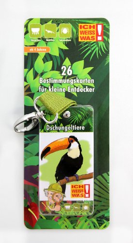 Preisvergleich Produktbild Albert E. - Bestimmungsblock mit Karabinerhaken / Dschungeltiere