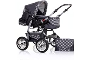 DEIN_BABYLADEN Kombi-Kinderwagen Flash 2 in 1 inkl. Sportsitz und umfangreichem Zubehör in 38 Farben