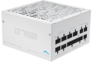 SAMA G750 Alimentatore – 750W Full Modulare, 80 PLUS Gold, Compatibile ATX 3.1 & PCIe 5.1, Condensatori Giapponesi, Ventola FDB 150 mm, Supporto GPU RTX Serie 50/40 - Bianco