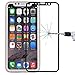 Produktbild Wigento Premium 0,3 mm H9 4D Curved Full Panzerglas Schwarz für Apple iPhone X / 10 / XS 5.8 Zoll Schutz Vollschutz bis zum Rand