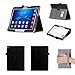 Price comparison product image ISIN Tablet Case Series Premium PU Leather Case Stand Cover for Huawei MediaPad M3 Lite 10 10.1 inch BAH-AL00 and BAH-W09 WIFI 4G LTE FHD Tablet with Velcro Hand Strap and Card Slots (Black)