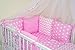NEW 8 PCS BABY BEDDING SET FOR COT / COTBED with PILLOW BUMPER (27 COLOURS) (11)